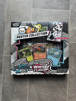 Pokemon TCG Black Bolt White Flare Poster Collection Sealed - Image 1