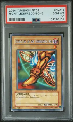 Yu-Gi-Oh! TCG Right Leg of the Forbidden One Retro Pack RP01-EN017 PSA 10 - Image 1