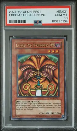 2024 YU-GI-OH! RP01-RETRO PACK #EN021 EXODIA THE FORBIDDEN ONE PSA 10 - Image 1