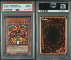 2024 YU-GI-OH! RP01-RETRO PACK #EN021 EXODIA THE FORBIDDEN ONE PSA 10 - Image 3