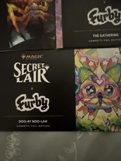 MTG x Furby Secret Lair The Ay-loh Tee-wee-lah Confetti Foil Bundle + Promo Card - Image 4