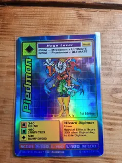 Piedmon Bo-42 1st Edition Holo Foil Digi-Battle 1999 Digimon TCG Bandai Card - Image 1