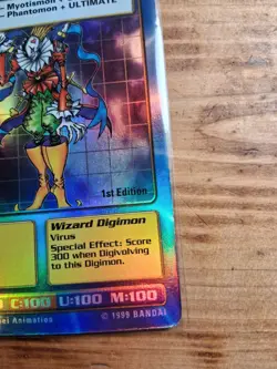 Piedmon Bo-42 1st Edition Holo Foil Digi-Battle 1999 Digimon TCG Bandai Card - Image 2