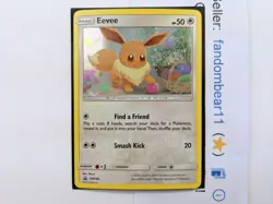 Eevee SM184 Black Star PROMO card Pokemon TCG Card COSMOS HOLO FOIL CUTE 2019 - Image 5