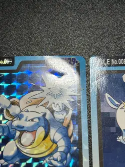 (MP) Blastoise File No. 009 Bandai Carddass 1997 Prism Japanese Pokemon Card - Image 4