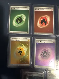 Pokemon TCG Lot (8) - All 8 SV 151 Reverse Holo Energy Cards NM (Water Fire.) 2 - Image 2