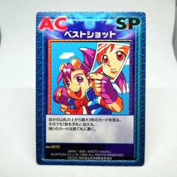 ac-027c best shot VERSUS TCG CAPCOM VS SNK CARD Arcade GAME RETRO JAPAN - Image 1