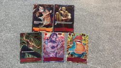 One Piece Card Game Chinese 1st Anniversary Luffy Zoro Sanji Robin Chopper Set - Image 1