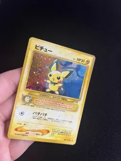 Pichu #172 LP Japanese Neo Genesis Holo Rare Pokemon Cards Vintage - Image 2
