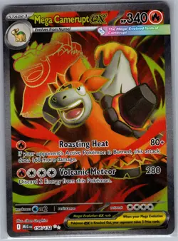 Mega Camerupt ex 156/132 ME01: Mega Evolution - Pokemon Card - NM - Image 1