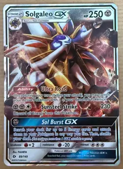 Solgaleo GX 89/149 - Sun & Moon - Half Art - Near Mint Pokemon Card - Image 1