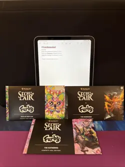 MTG x Furby Secret Lair The Ay-loh Tee-wee-lah Confetti Foil Bundle + Promo Card - Image 1