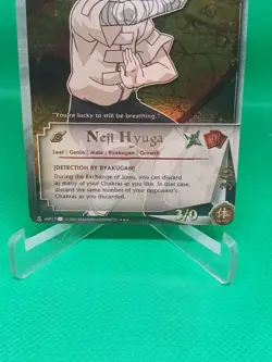Naruto CCG/TCG Neji Hyuga Super Rare U.S. Exclusive Bandai Card - Image 2