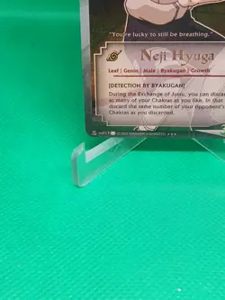 Naruto CCG/TCG Neji Hyuga Super Rare U.S. Exclusive Bandai Card - Image 3