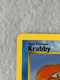 Krabby 51/62 1st Edition Fossil Common Water Type Pokemon TCG Card LP - Image 3