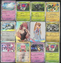 10 Rare Holo Pokemon Cards and 2 Sexy Anime Waifu Cards - Image 1