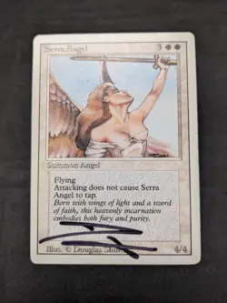 Serra Angel -MTG- Revised Edition (3ED) - ARTIST SIGNED - MP - B - Image 2
