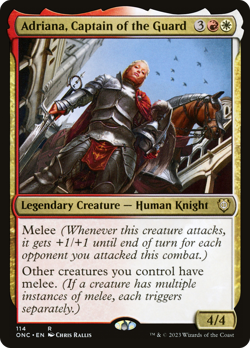 Adriana, Captain of the Guard [Phyrexia: All Will Be One Commander] Magic MTG - Image 1