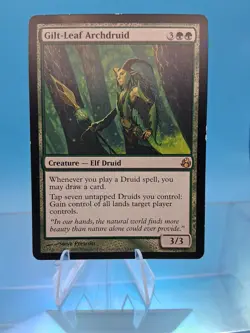Magic The Gathering Gilt-Leaf Archdruid Morningtide MOR #124 MTG TCG RARE LP - Image 1