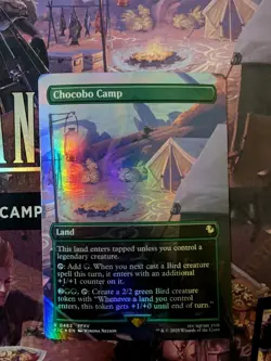 Chocobo Camp (Borderless) Commander: Final Fantasy Foil MTG NM - Image 1