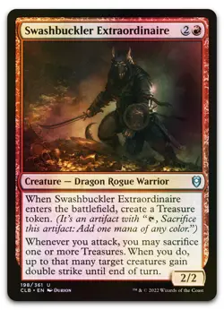 Swashbuckler Extraordinaire #198 (Foil) (NM) Baldur's Gate CLB Magic MTG - Image 1