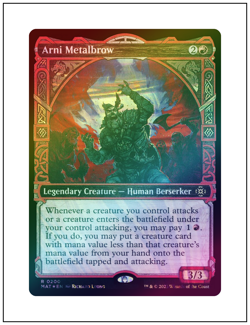 1x Arni Metalbrow, Halo Foil, Magic the Gathering, MTG NM - Image 1