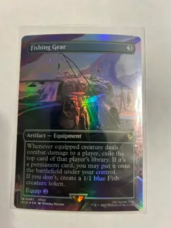 Foil Fishing Gear NM/M Final Fantasy Magic MTG - Image 1
