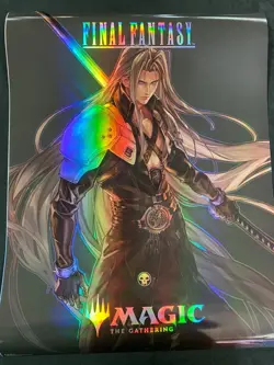 MAGIC THE GATHERING FINAL FANTASY COMPLETE SET (5) FOIL PROMO POSTERS MTG - Image 3