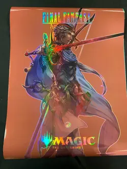MAGIC THE GATHERING FINAL FANTASY COMPLETE SET (5) FOIL PROMO POSTERS MTG - Image 4