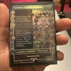 Summon: Knights of Round (Borderless) Final Fantasy Foil for sale online - Image 1