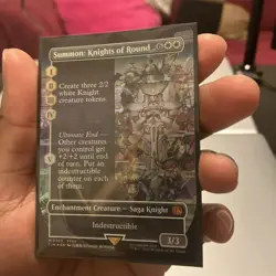 Summon: Knights of Round (Borderless) Final Fantasy Foil for sale online - Image 3