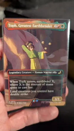 1x Toph Greatest Earthbender Borderless NM - Magic MTG TLA TLE Avatar x1 - Image 1