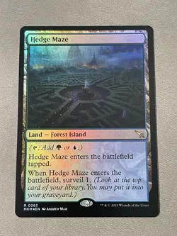 MTG Hedge Maze (Foil) - Murders at Karlov Manor - #262 NM - Image 1