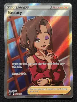 Beauty (Full Art) 181/185 Swsh04: Vivid Voltage Holo Ultra Rare Pokemon TCG - NM - Image 1