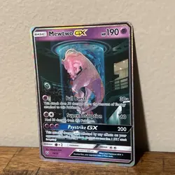 Pokemon Mewtwo GX TCG Shining Legends Holo Card 78/73 Secret Rare NM - Image 3