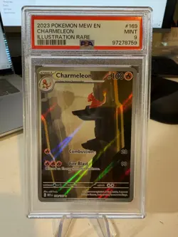 2023 Pokemon Scarlet Violet 151 Charmeleon Illustration Rare 169/165 PSA 9 MINT - Image 1
