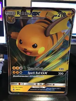 Raichu GX SM213 Pokemon Black Star Promo Jumbo - Image 1
