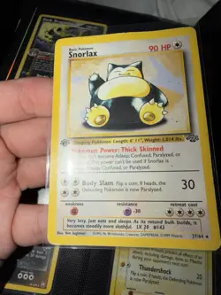 Snorlax 1st Edition 27/64 Jungle Non-holo Rare Pokemon TCG MP Moderately Played - Image 1