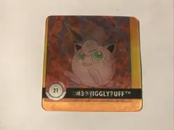 1999 Artbox Pokemon Action Flipz - Premier Edition #21 Jigglypuff/Wigglytuff - Image 1