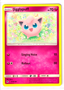 Jigglypuff 41/68 Hidden Fates ENGLISH Common 2019 Near Mint Pokemon - Image 1