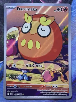 Darumaka 097/086 Black Bolt White Flare Illustration Rare English Pokemon TCG NM - Image 1