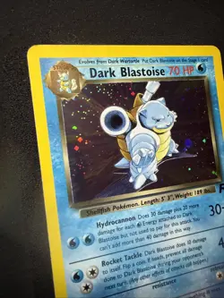 Pokemon Dark Blastoise #3 Team Rocket Holo Rare WOTC Vintage LP - Image 2
