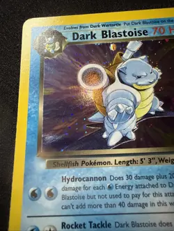 Pokemon Dark Blastoise #3 Team Rocket Holo Rare WOTC Vintage LP - Image 4