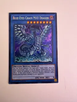 Yugioh- Blue-Eyes Chaos Max Dragon - Secret Rare - MVP1-ENS04 - 1st - LP - Image 1