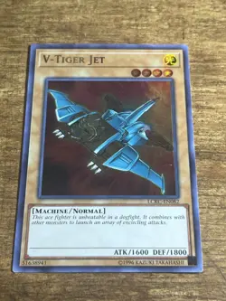Yugioh V-Tiger Jet LCKC-EN082 Ultra Rare 1st Ed LP - Image 1