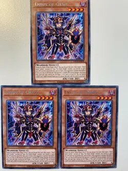 Yugioh Envoy Of Chaos TOCH-EN039 Rare NM x3 Play Set - Image 1