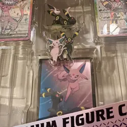 Pokemon Umbreon & Espeon Promo SVP175 SVP176 Cards & Figures in Box NM/M No Pack - Image 3