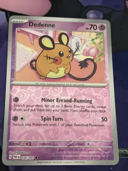 Dedenne - 036/091 - Reverse Holo - Paldean Fates - NM/M - Pokemon Card - Image 1