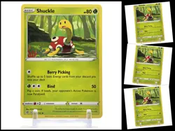 Pokemon Sword & Shield REBEL CLASH 005/192 Shuckle 4X Mint/NM 4 Card Playset X4 - Image 1
