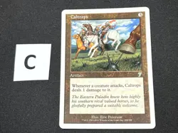 Caltrops - 7th Edition - MTG - Magic the Gathering - LP - card C - white smudge - Image 1